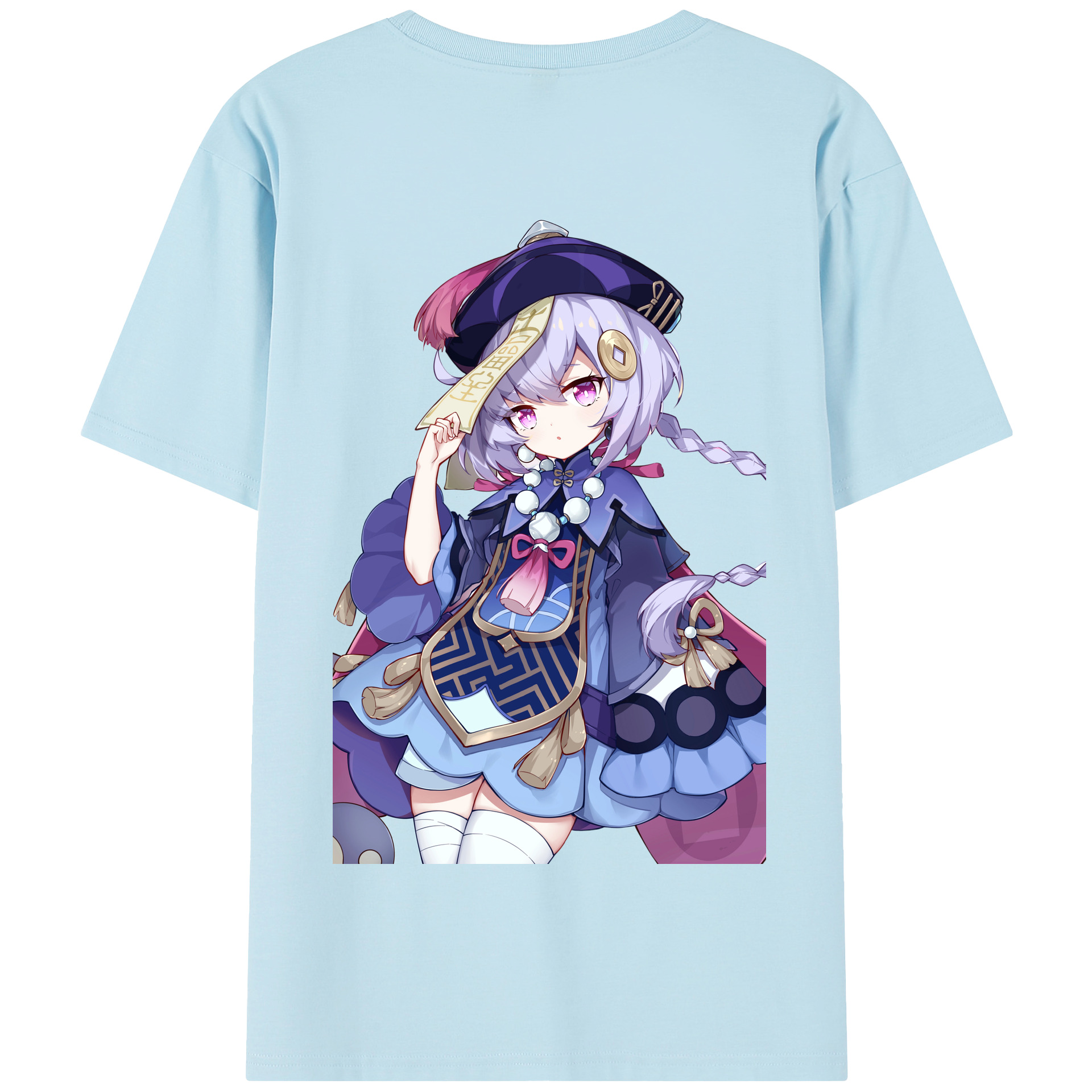 げんし神 七七 なな  genshin Nana 綿100％半袖Tシャツ（背面プリント）